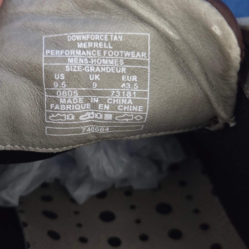 Vintage Y2K Merrell Downforce Leather Low Rider Shoes Archival Gorpcore Mens 9.5 - Picture 3 of 7